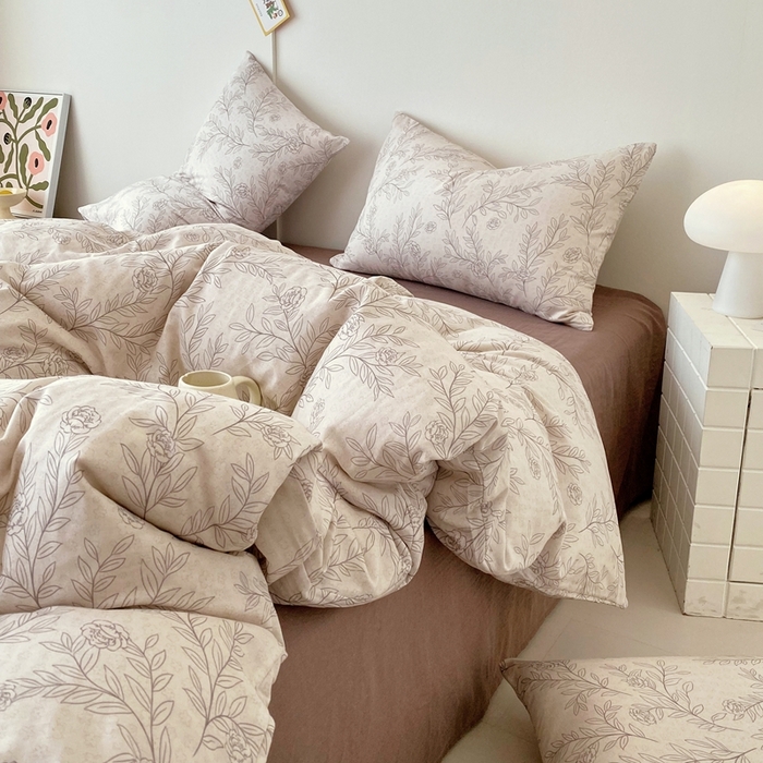 91家纺网 家纺一手货源 找家纺 于果 2025新款全棉双层纱四件套第四批 可蒂