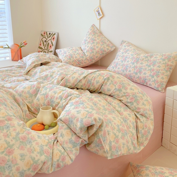 91家纺网 家纺一手货源 找家纺 于果 2025新款全棉双层纱四件套第四批 佩洛斯