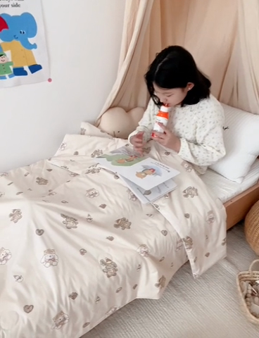 91家纺网 家纺一手货源 找家纺 （总）BOSS 2025新款天丝棉大豆夏凉被儿童夏被幼儿园中大童空调被