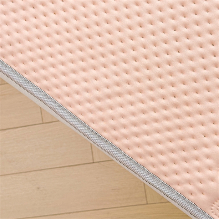 91家纺网 家纺一手货源 找家纺 慕木2025新款A类凉感丝小冰熊云母冰丝凉席床笠夏被系列  小冰熊-樱花粉床席