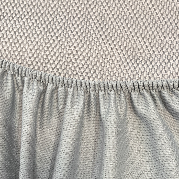 91家纺网 家纺一手货源 找家纺 星座家纺 2025新款斜纹提花凉感丝凉席床笠款三件套 床笠-叶之语-灰