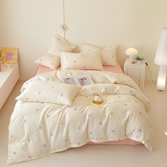 91家纺网 家纺一手货源 找家纺 （总）于果 2025新款全棉双层纱四件套第四批