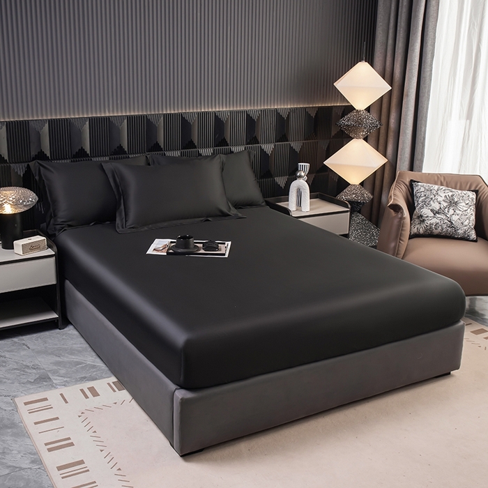 91家纺网 家纺一手货源 找家纺 好阁家纺 2025新款60S夏被 乌木黑