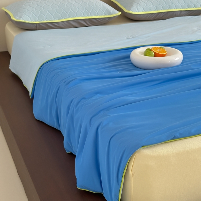 91家纺网 家纺一手货源 找家纺 顾里2025新款冰皮抗菌凉感被 蔚蓝仙踪