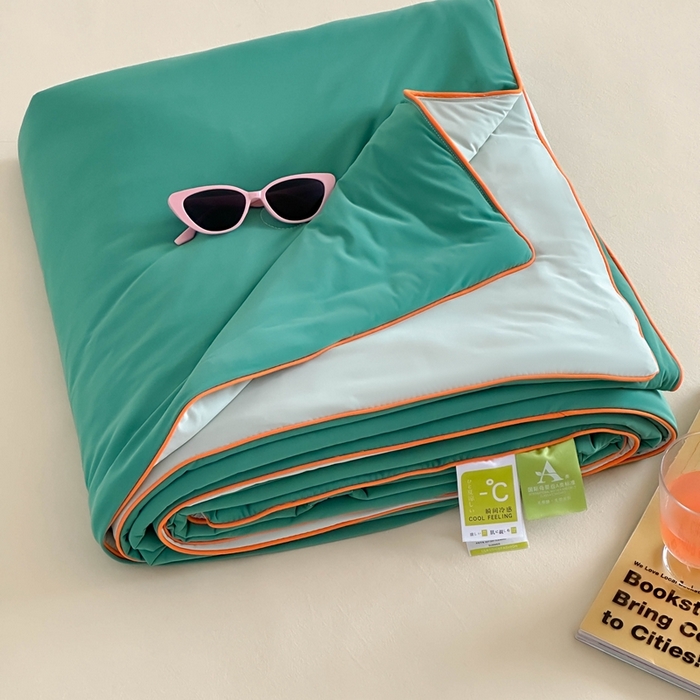 91家纺网 家纺一手货源 找家纺 顾里2025新款冰皮抗菌凉感被 西瓜啵啵