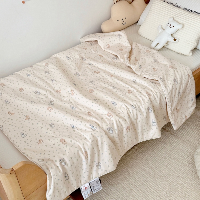 91家纺网 家纺一手货源 找家纺 BOSS 2025新款天丝棉大豆夏凉被夏被空调被儿童盖毯 彼得兔