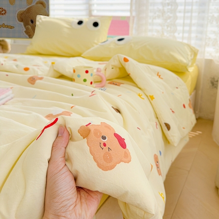 91家纺网 家纺一手货源 找家纺 （总）颜选 2025新款绵柔水洗棉夏凉被-大眼睛