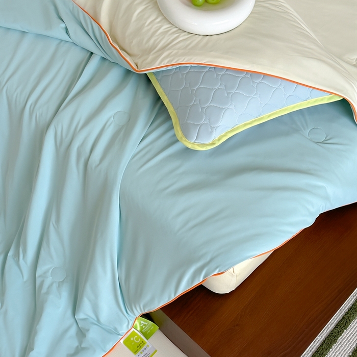 91家纺网 家纺一手货源 找家纺 顾里2025新款冰皮抗菌凉感被 月露蜜瓜