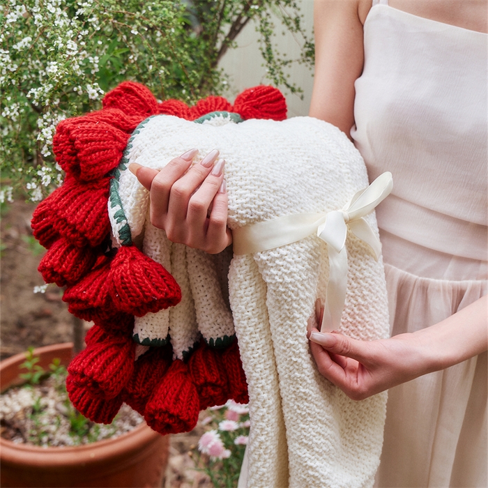 91家纺网 家纺一手货源 找家纺 （总）暖绵绵2025新款玫瑰花束毯-桑薇最低零售价168元