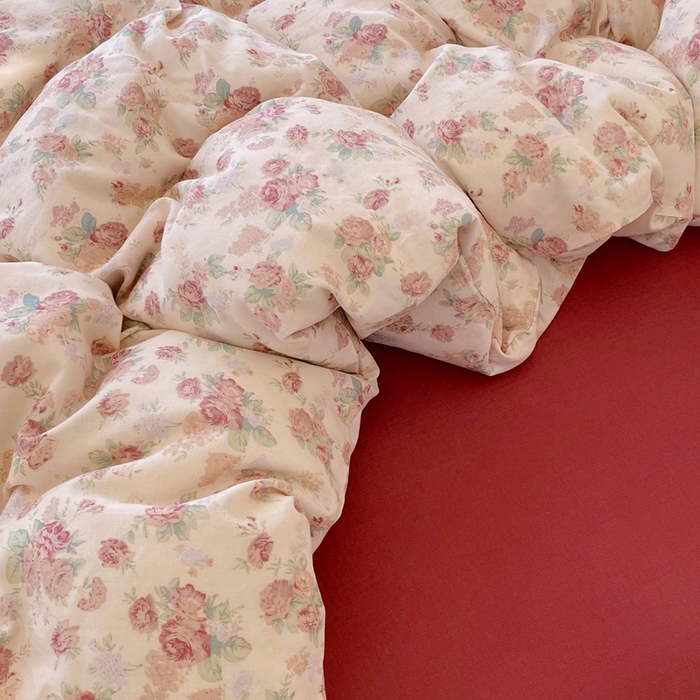 91家纺网 家纺一手货源 找家纺 于果 2025新款全棉双层纱四件套第四批 蒂芙娜