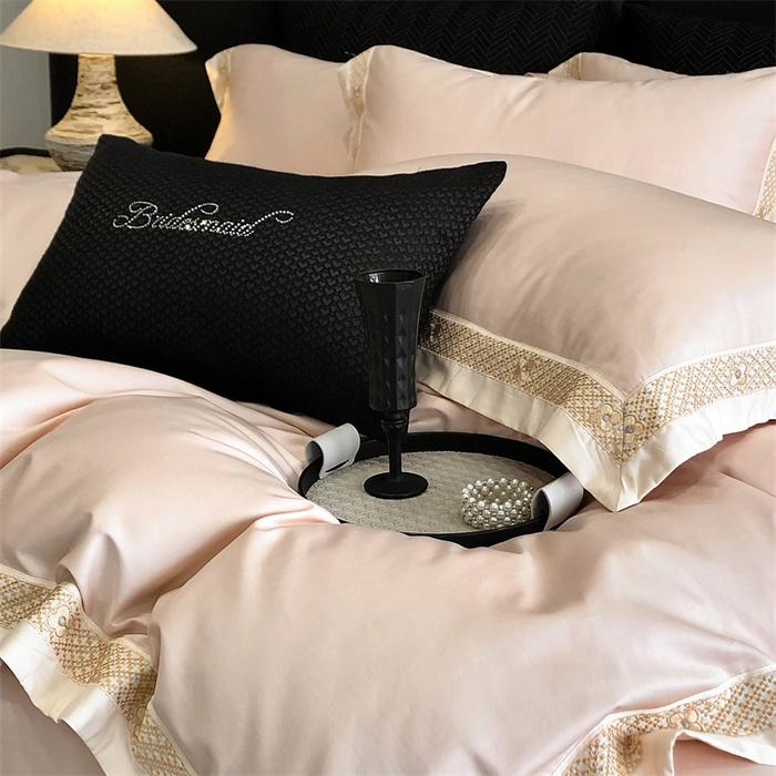 91家纺网 家纺一手货源 找家纺 （总）2025新款全棉长绒棉刺绣四件套-迪克斯