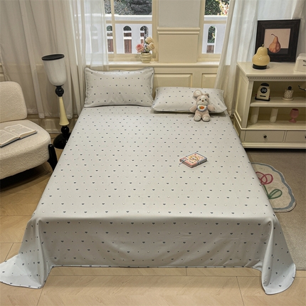 星座家纺 2025新款斜纹提花凉感丝凉席床单款三件套 小幸运