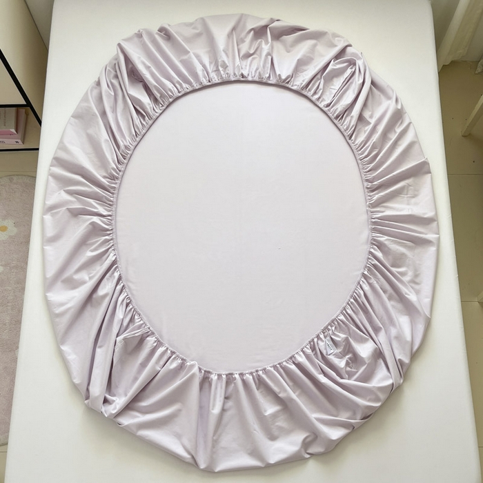 91家纺网 家纺一手货源 找家纺 泽西2025新品全棉卡通床笠 淘气虫-微微紫