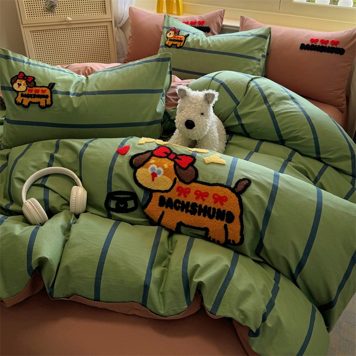 91家纺网 家纺一手货源 找家纺 （总）启程2025全棉13372毛巾绣四件套