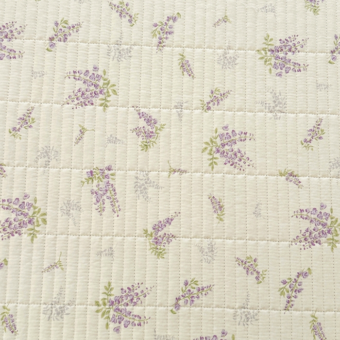 91家纺网 家纺一手货源 找家纺 梵朴 2025新款跑量款纯棉印花床盖三件套 芬芳紫