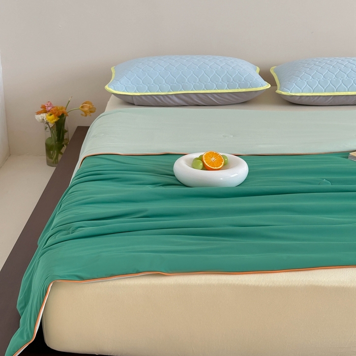 91家纺网 家纺一手货源 找家纺 顾里2025新款冰皮抗菌凉感被 西瓜啵啵