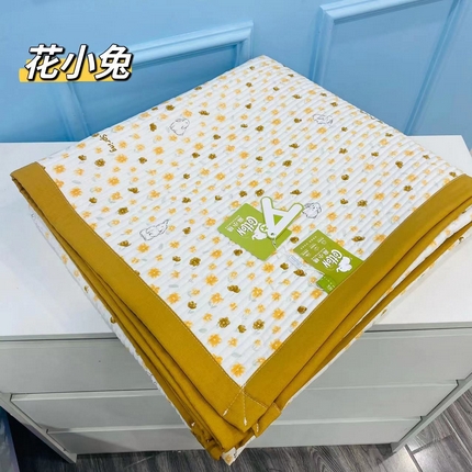 希朵 2023新款A类麻小棉小碎花单床盖夏被空调被盖毯