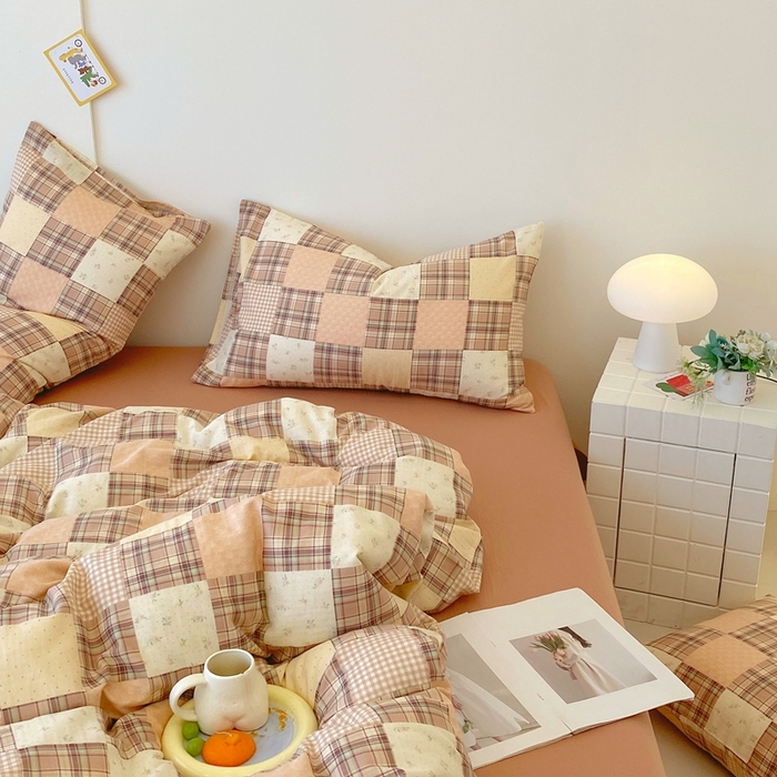 91家纺网 家纺一手货源 找家纺 于果 2025新款全棉双层纱四件套第四批 达令