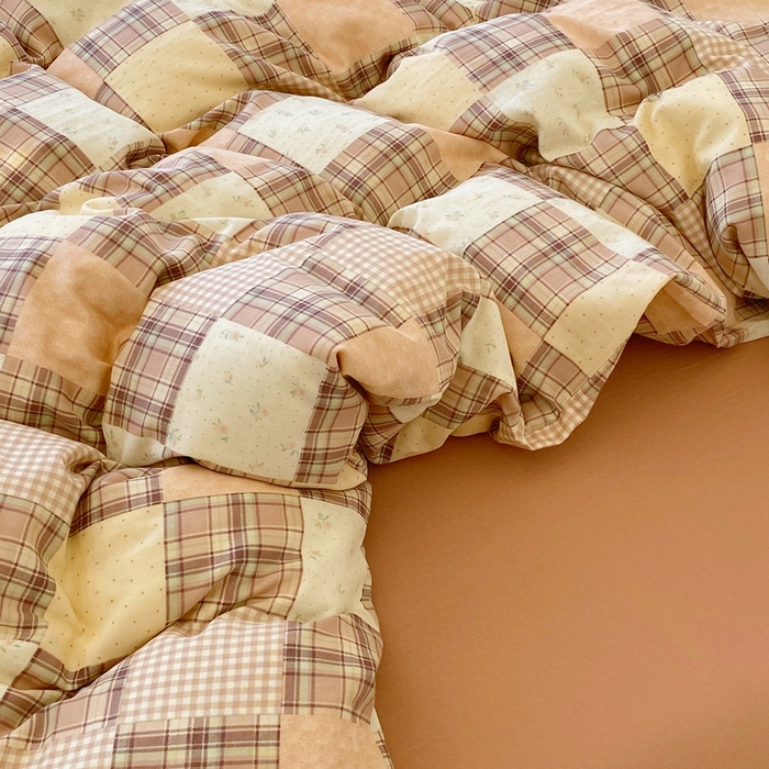 91家纺网 家纺一手货源 找家纺 于果 2025新款全棉双层纱四件套第四批 达令