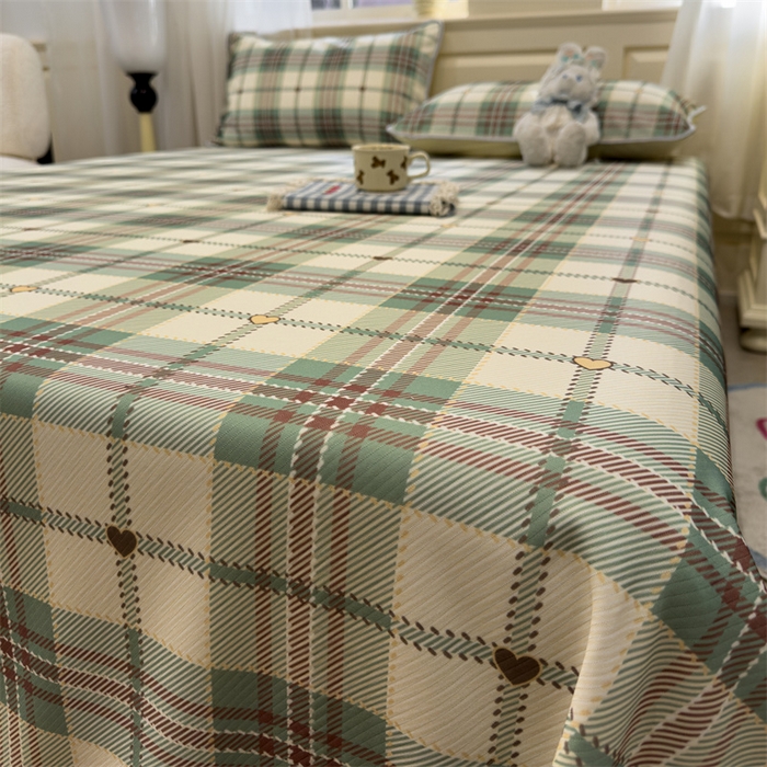 91家纺网 家纺一手货源 找家纺 星座家纺 2025新款斜纹提花凉感丝凉席床单款三件套 水木年华