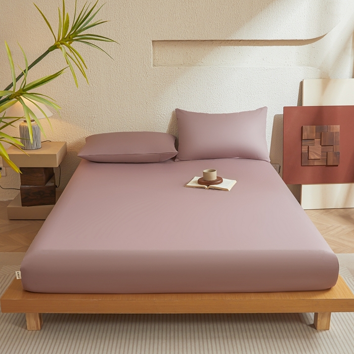 91家纺网 家纺一手货源 找家纺 衿成家纺 2025新款全棉13372喷气防水床笠5面全包防水不渗漏-单床笠 棕雾咖