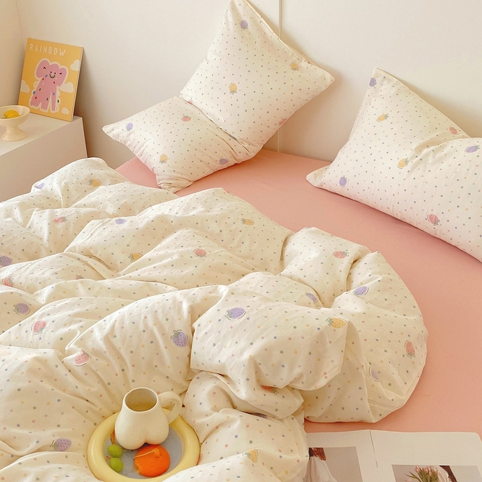 91家纺网 家纺一手货源 找家纺 （总）于果 2025新款全棉双层纱四件套第四批