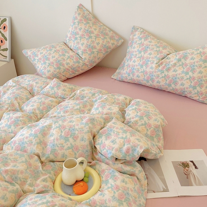 91家纺网 家纺一手货源 找家纺 于果 2025新款全棉双层纱四件套第四批 佩洛斯