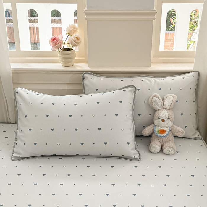 91家纺网 家纺一手货源 找家纺 星座家纺 2025新款斜纹提花凉感丝凉席床笠款三件套 床笠-小幸运