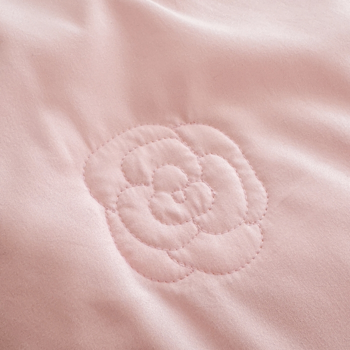 91家纺网 家纺一手货源 找家纺 凯美家居 2025新款超柔亲肤棉夏被回件套 夏被蝶恋花 粉玉