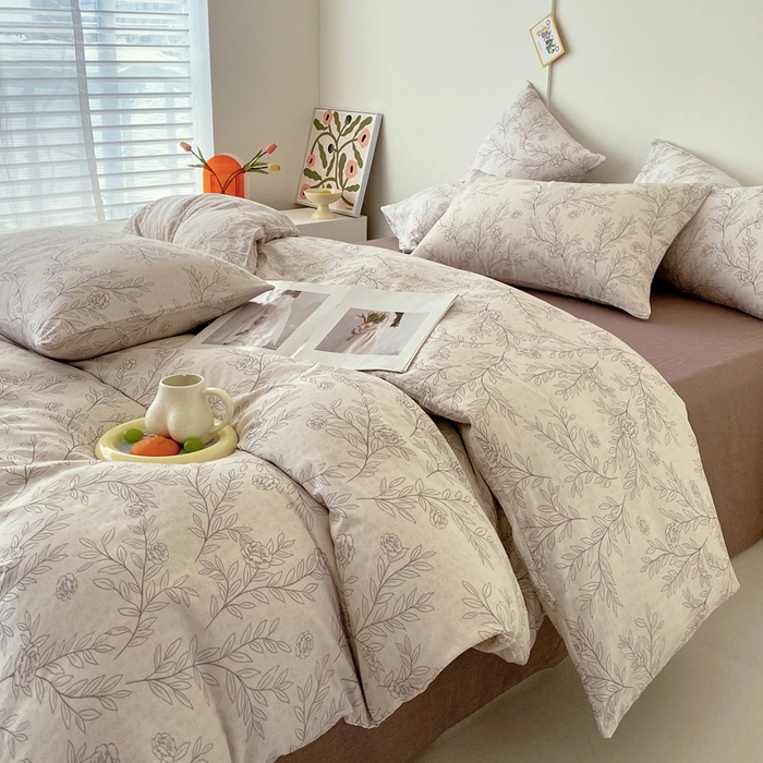 91家纺网 家纺一手货源 找家纺 于果 2025新款全棉双层纱四件套第四批 可蒂