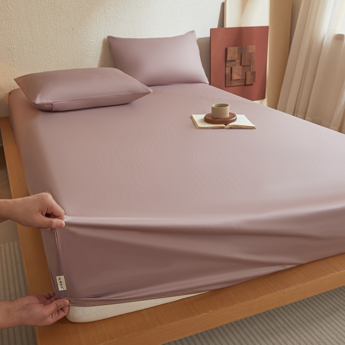 91家纺网 家纺一手货源 找家纺 衿成家纺 2025新款全棉13372喷气防水床笠5面全包防水不渗漏-单床笠 棕雾咖