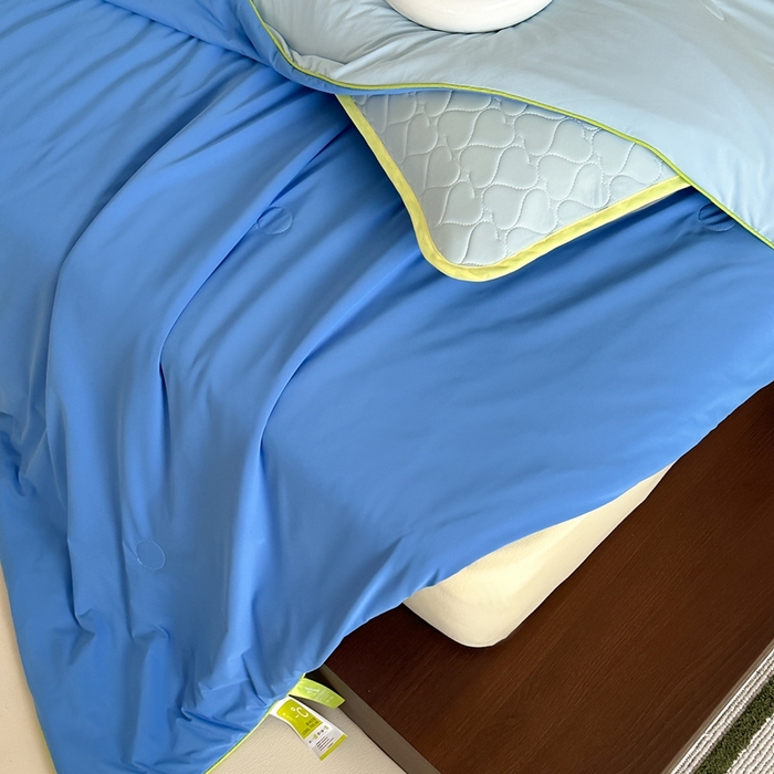 91家纺网 家纺一手货源 找家纺 顾里2025新款冰皮抗菌凉感被 蔚蓝仙踪