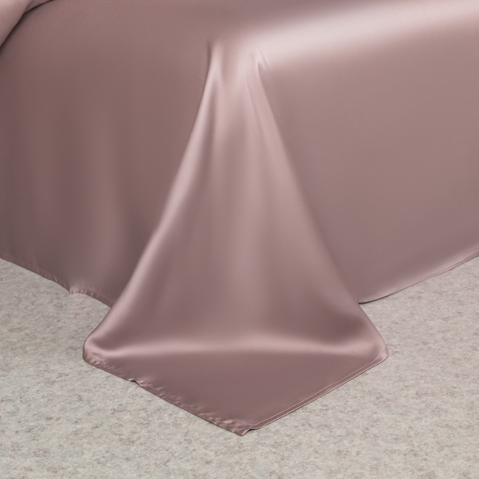 91家纺网 家纺一手货源 找家纺 618家纺 2025新款60S100支进口兰精天丝四件套-初夏 天丝初夏粉豆沙