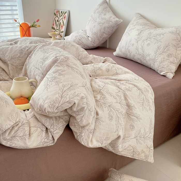 91家纺网 家纺一手货源 找家纺 于果 2025新款全棉双层纱四件套第四批 可蒂