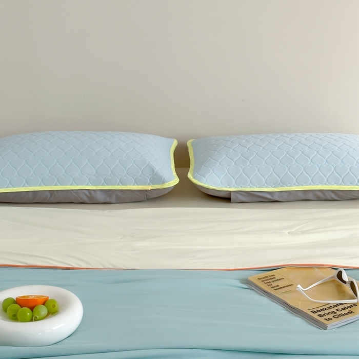 91家纺网 家纺一手货源 找家纺 顾里2025新款冰皮抗菌凉感被 月露蜜瓜