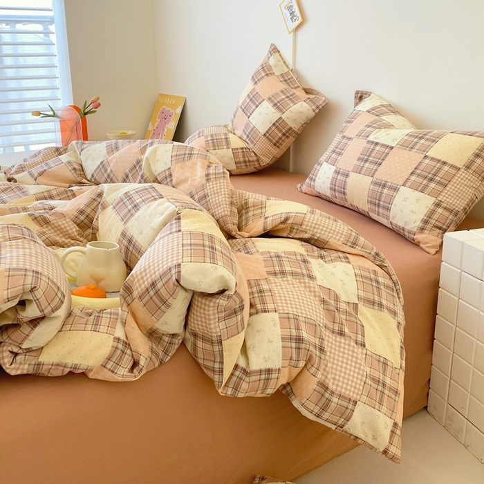 91家纺网 家纺一手货源 找家纺 于果 2025新款全棉双层纱四件套第四批 达令