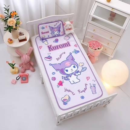 （总）八零年代 2025新款三丽鸥IP正版授权凉席新品云柔天丝软凉席冰丝儿童席幼儿园午睡凉席套件