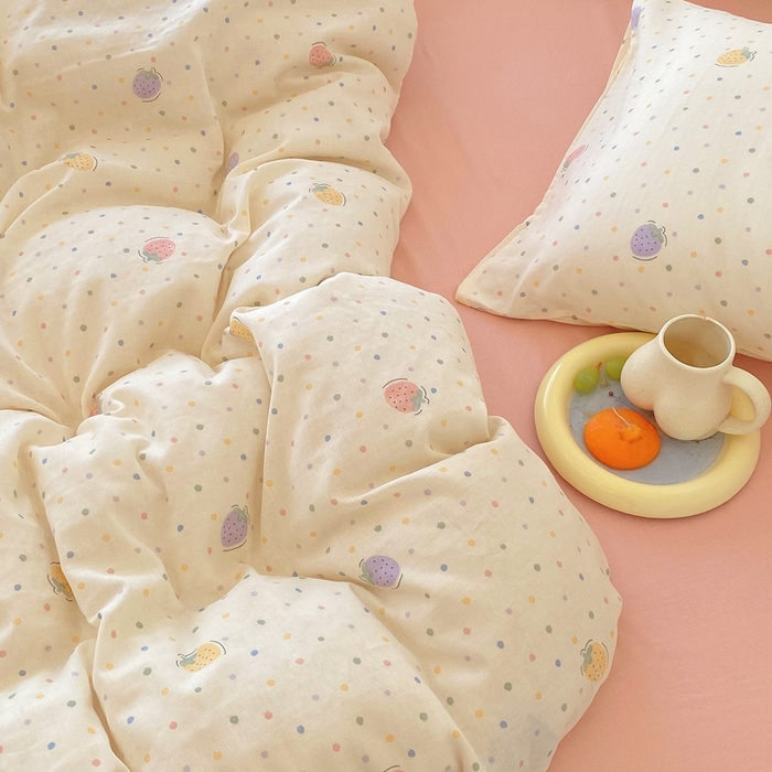 91家纺网 家纺一手货源 找家纺 （总）于果 2025新款全棉双层纱四件套第四批