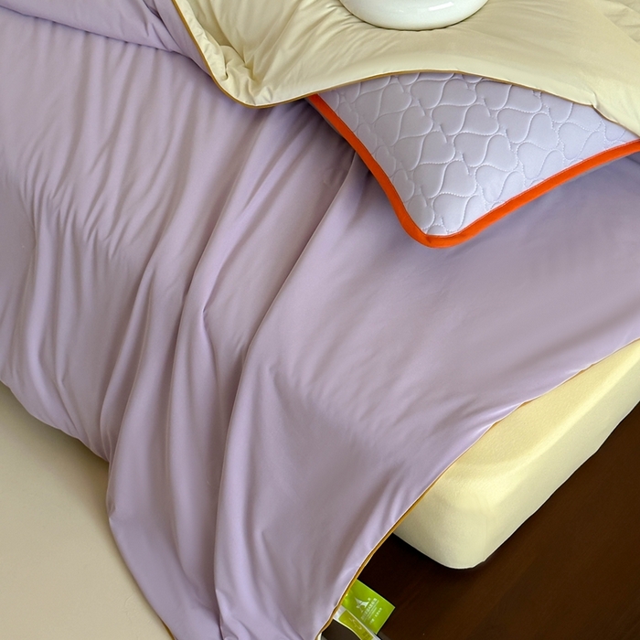 91家纺网 家纺一手货源 找家纺 顾里2025新款冰皮抗菌凉感被 芋泥奶盖