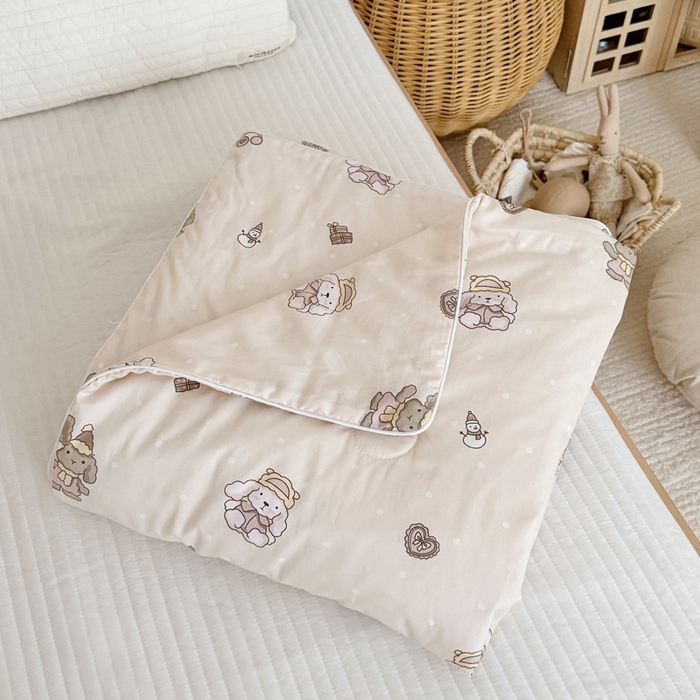 91家纺网 家纺一手货源 找家纺 BOSS 2025新款天丝棉大豆夏凉被夏被空调被儿童盖毯 布偶熊米