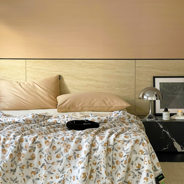 91家纺网 家纺一手货源 找家纺 顾里2025新款天丝莱赛尔夏被 花岛入梦蓝