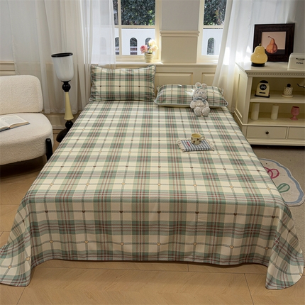 91家纺网 家纺一手货源 找家纺 星座家纺 2025新款斜纹提花凉感丝凉席床单款三件套 水木年华