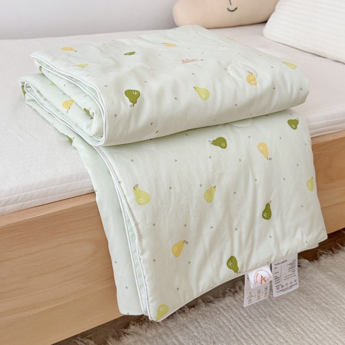 91家纺网 家纺一手货源 找家纺 BOSS 2025新款天丝棉大豆夏凉被夏被空调被儿童盖毯 鸭鸭梨