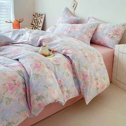 于果 2025新款全棉双层纱四件套第四批 黎明心境