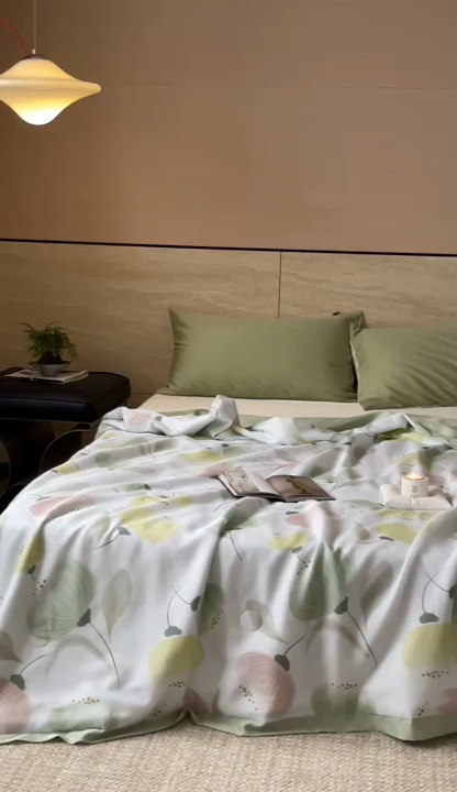 91家纺网 家纺一手货源 找家纺 顾里2025新款天丝莱赛尔夏被 娇韵