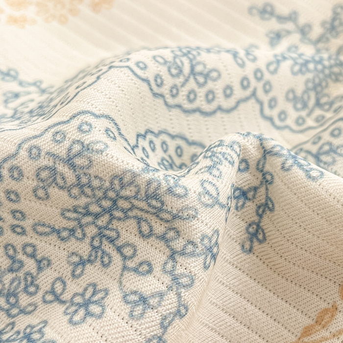 91家纺网 家纺一手货源 找家纺 星座家纺 2025新款斜纹提花凉感丝凉席床笠款三件套 床笠-古韵