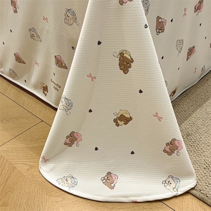 91家纺网 家纺一手货源 找家纺 星座家纺 2025新款斜纹提花凉感丝凉席床单款三件套 游园会