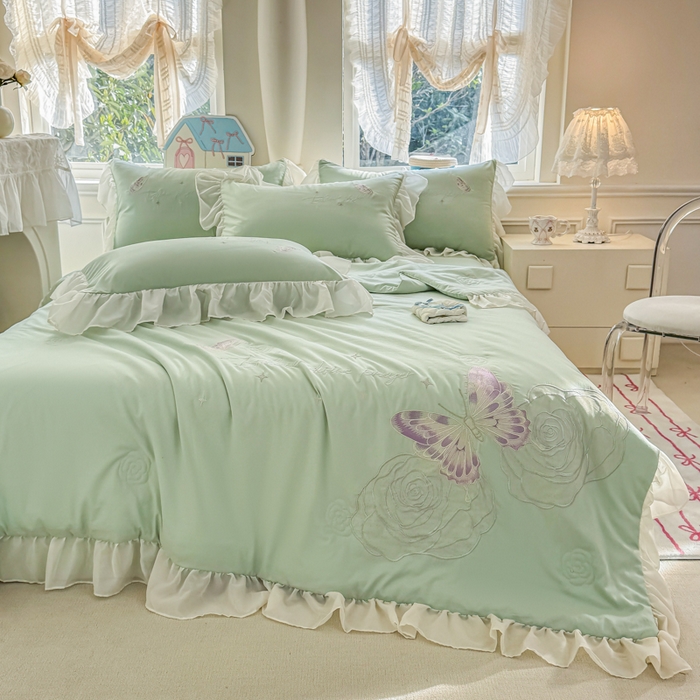 91家纺网 家纺一手货源 找家纺 （总）凯美家居 2025新款超柔亲肤棉夏被回件套