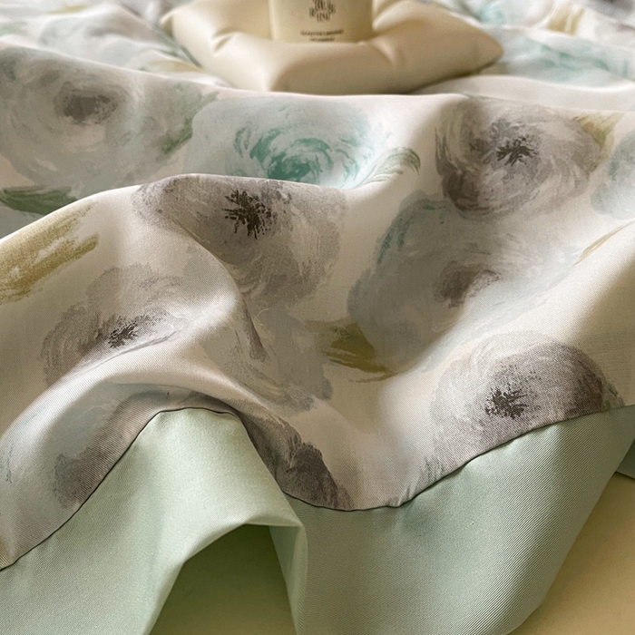 91家纺网 家纺一手货源 找家纺 顾里2025新款天丝莱赛尔夏被 花岛入梦蓝