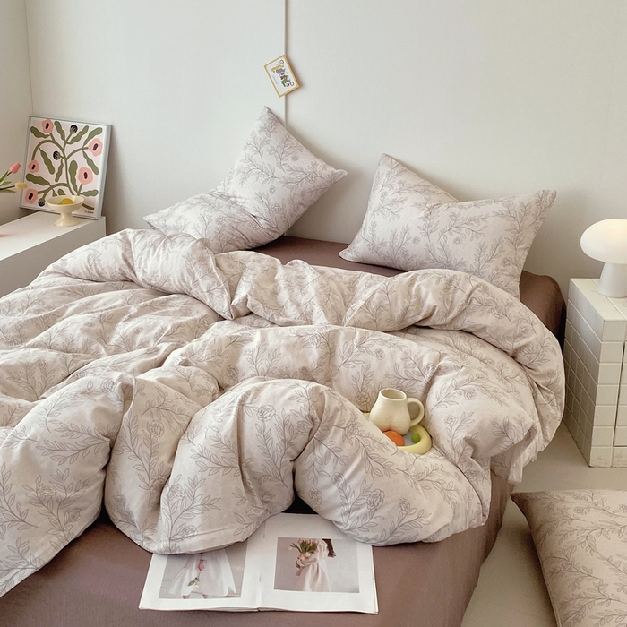 91家纺网 家纺一手货源 找家纺 于果 2025新款全棉双层纱四件套第四批 可蒂